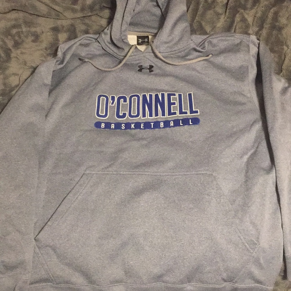 Gray Under Armour Basketball Hoodie. Size Adult LG